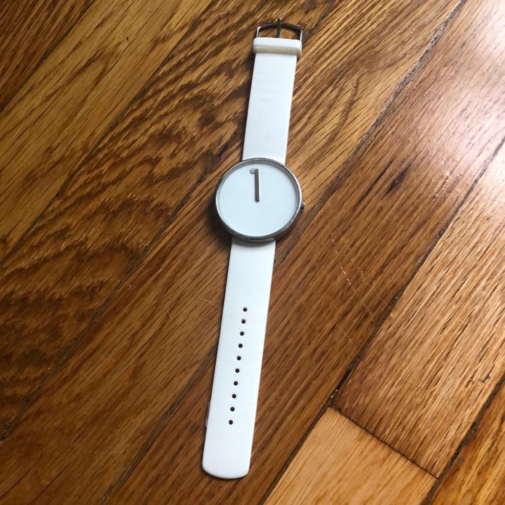 Picto Danish Design minimalist white watch